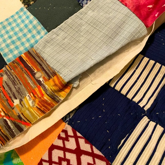 ‘Handmade Square patch quilt, - Picture 4 of 8